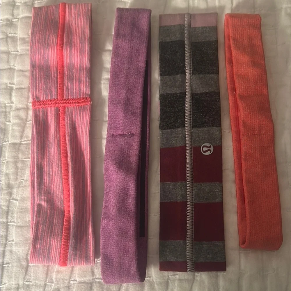 Lululemon Athletica Pink, Orange and Purple Hair Accessories🌿